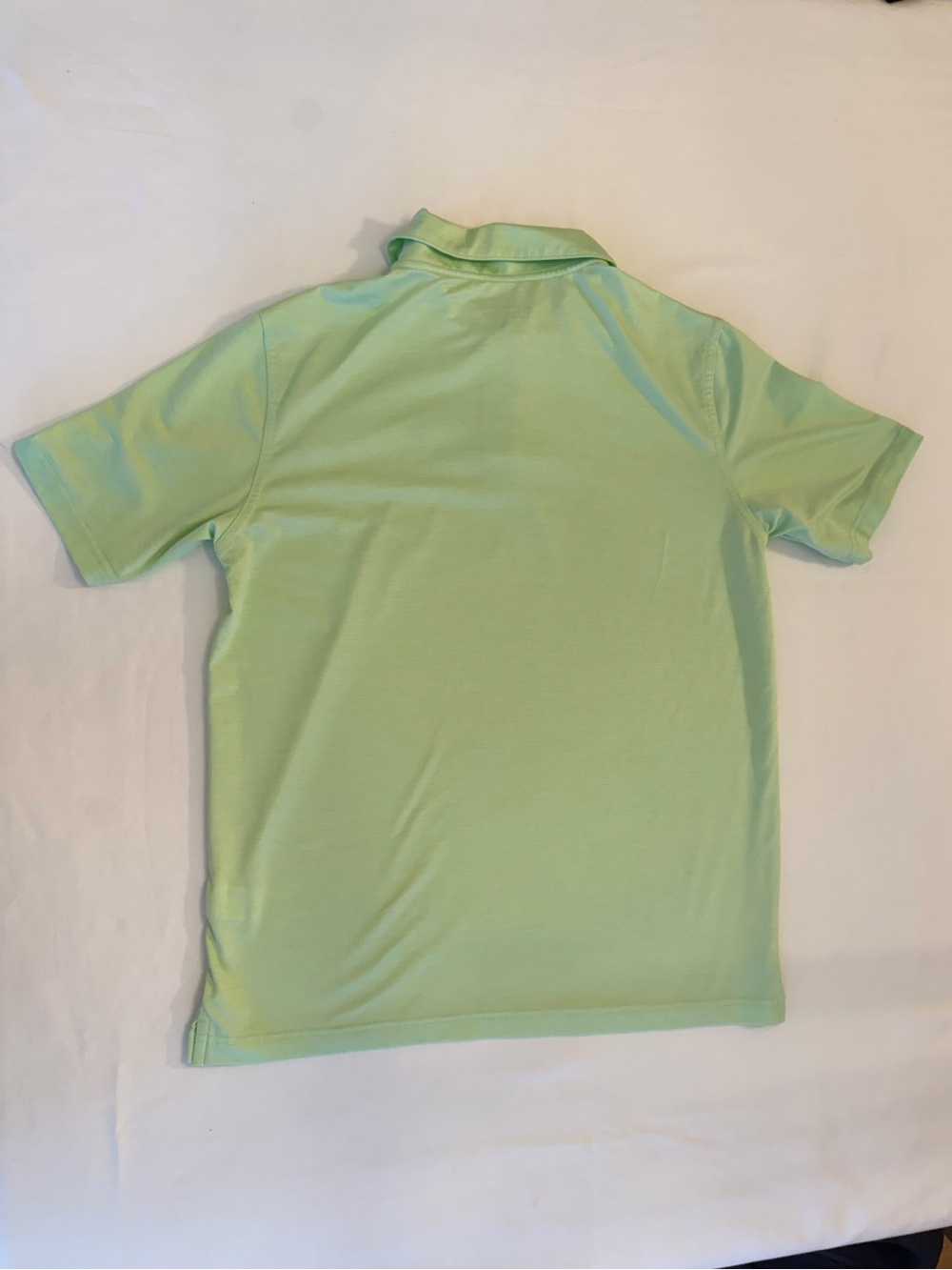 Vineyard Vines Boys’ Performance Sankaty Stripe Polo Mint Green & White Size L - Picture 3 of 7